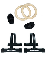 Cargar imagen en el visor de la galería, Pack Pro | Paralelas de Metal + Anillas de Calistenia